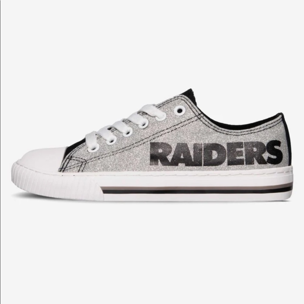 NFL Raiders Glitter Sneakers